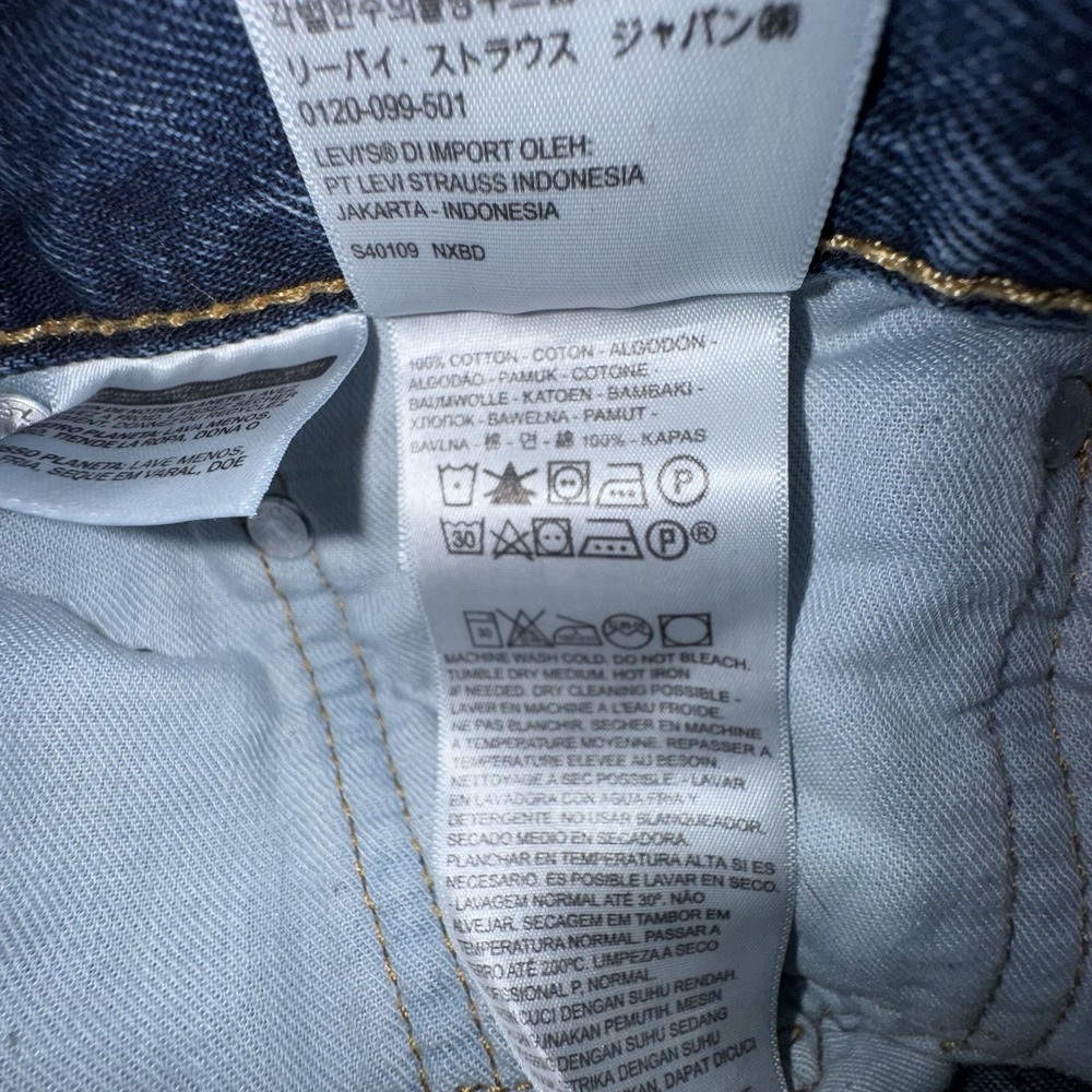 Men's Levis Relaxed Fit 550 Jeans Medium Wash Size 38x32 Medium Wash Mid Rise - Picture 14 of 15